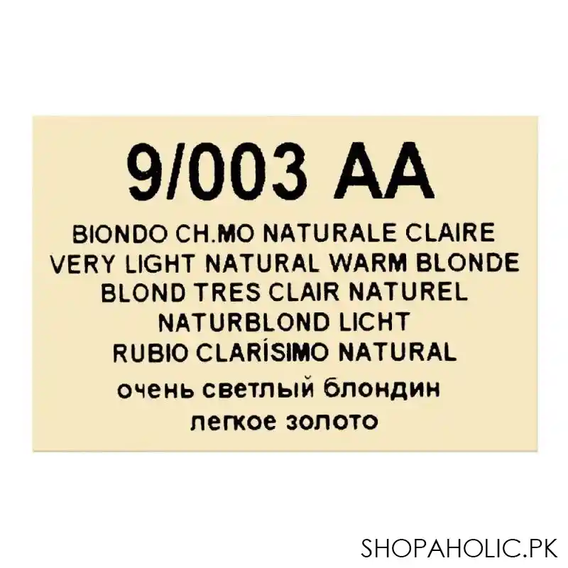 lisap milano lk 1:2 cream color, 9/003 aa very light natural warm blonde, 100ml image5