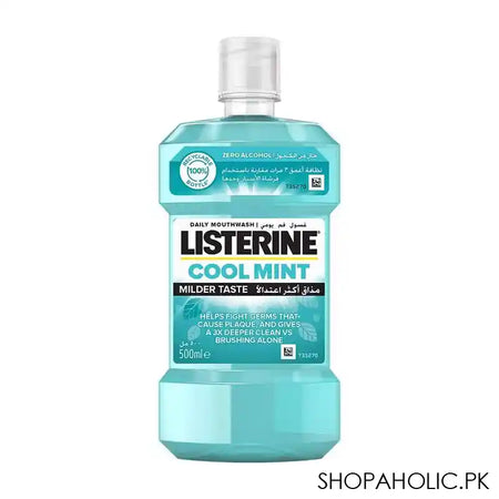 Listerine Cool Mint Antiseptic Mouthwash, 500ml - Main Image