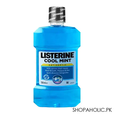 Listerine Cool Mint Antiseptic Mouthwash, 500ml - Image 4