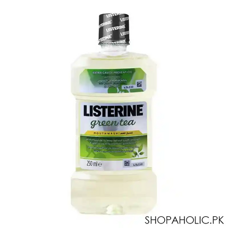 listerine green tea mouthwash, 250ml image2