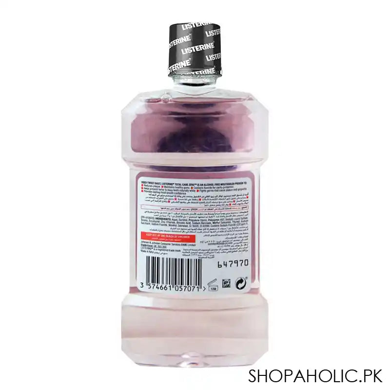 Listerine Total Care Zero Smooth Mint Mouthwash, 250ml - Image 3
