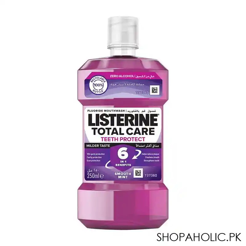 Listerine Total Care Zero Smooth Mint Mouthwash, 250ml - Image 4