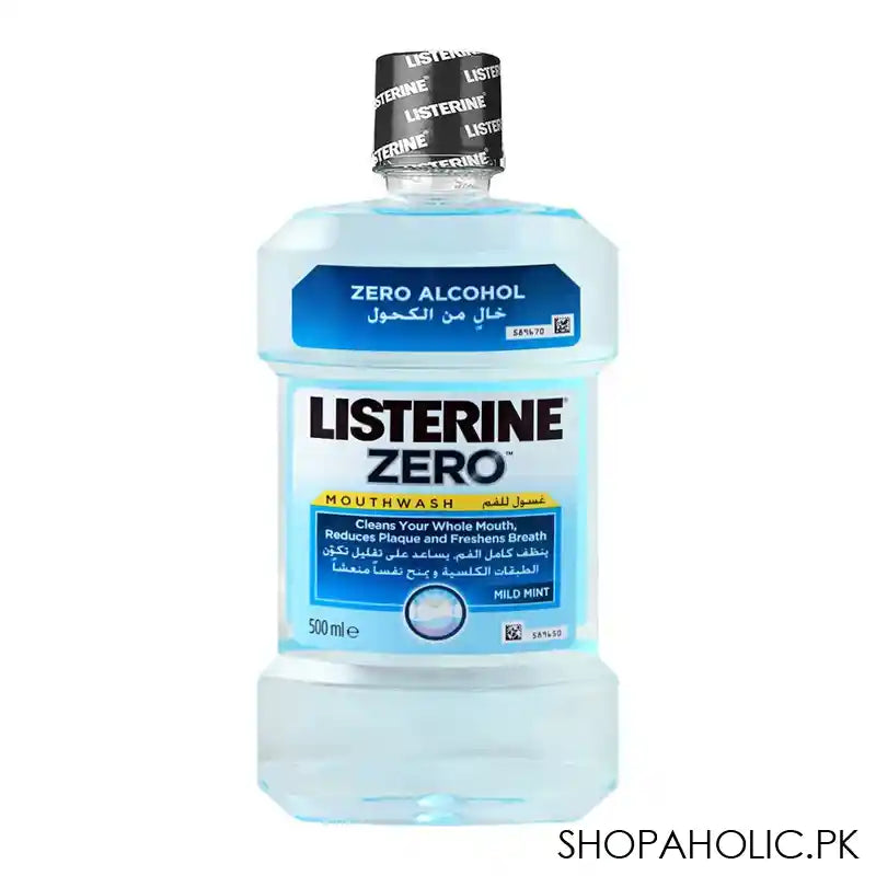 Listerine Zero Mild Mint Mouthwash, Zero Alcohol, 500ml - Image 3