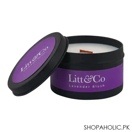 litt & co lavender blush fragranced candle image2
