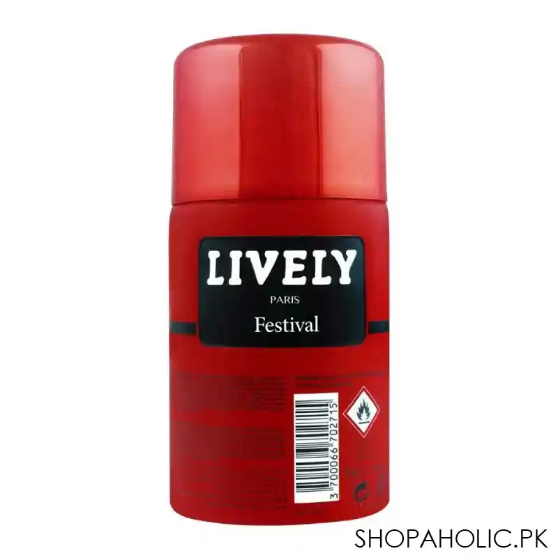 lively festival paris body spray, for women, 250ml image2