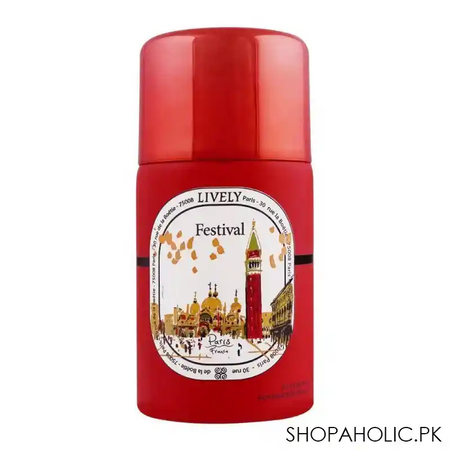 lively festival paris body spray, for women, 250ml main image