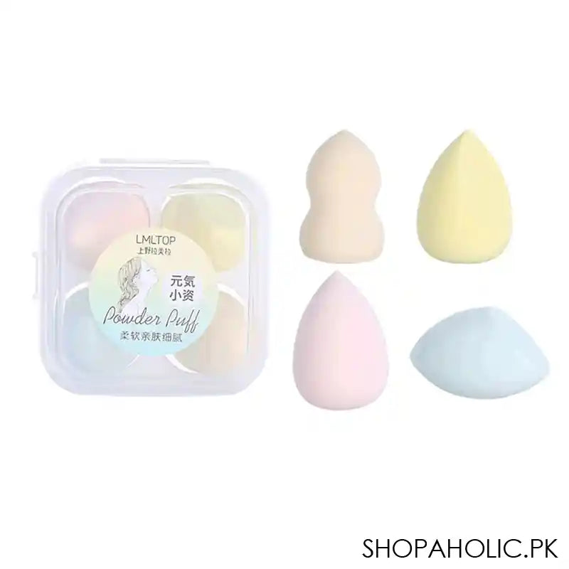 LMLTOP Powder Puff 4's, Assorted Colors, #TOP-092 - Main Image