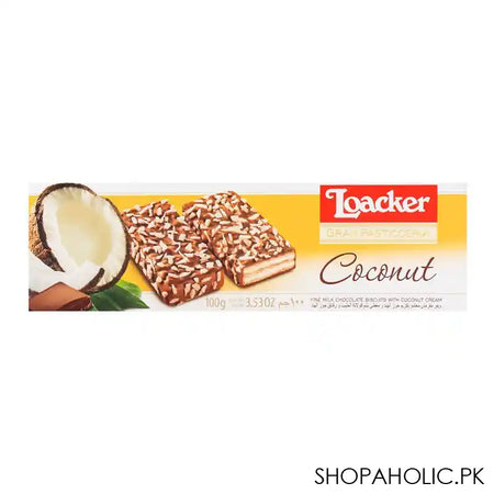 Loacker Patisserie Coconut Biscuits, 100g - Main Image