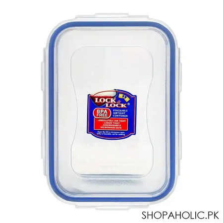 lock & lock air tight rectangular short food container, 470ml, llhpl807 image3