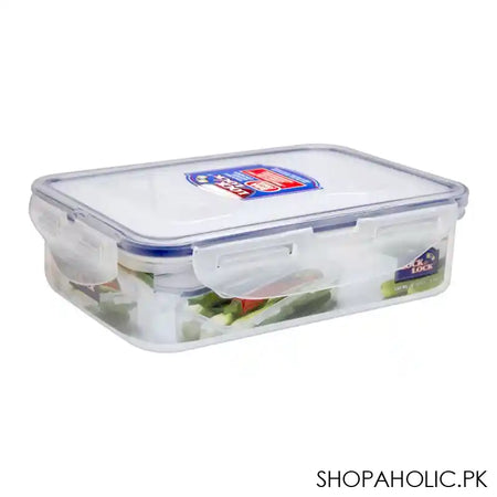 Lock & Lock Air Tight Rectangular Short Food Container, 550ml, LLHPL815 - Image 3