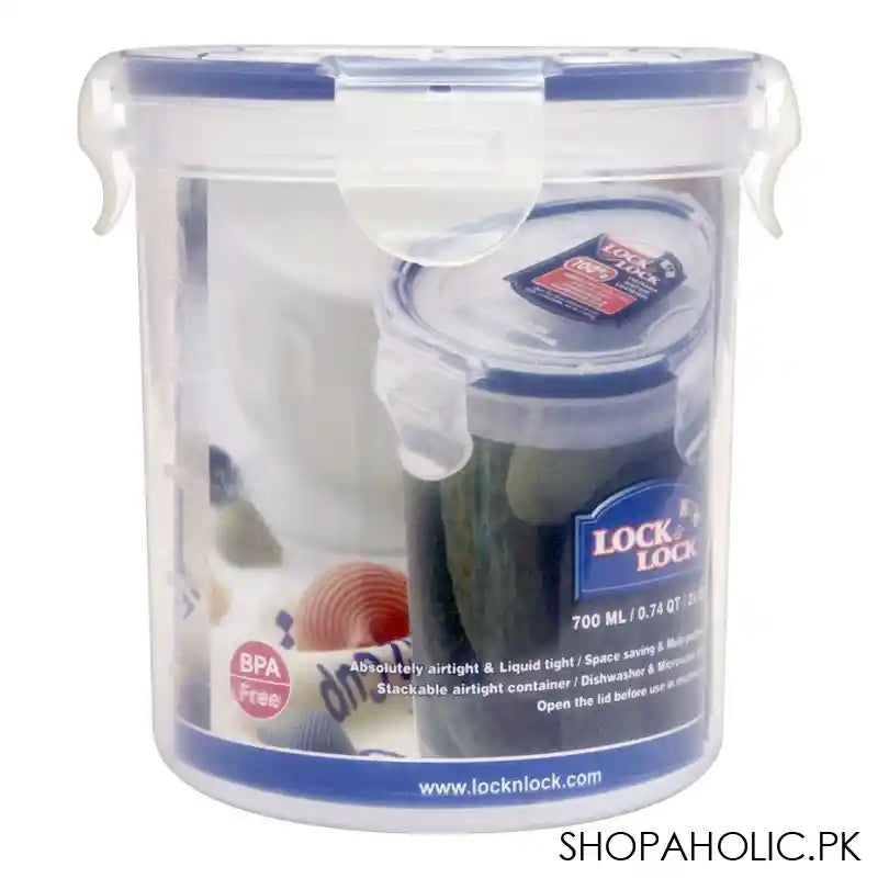 Lock & Lock Air Tight Round Tall Food Container, 700ml, LLHPL932D - Main Image