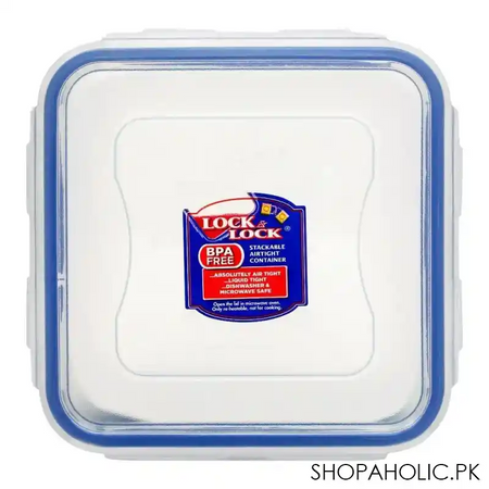 lock & lock air tight square short food container, 420ml, llhpl850 image3