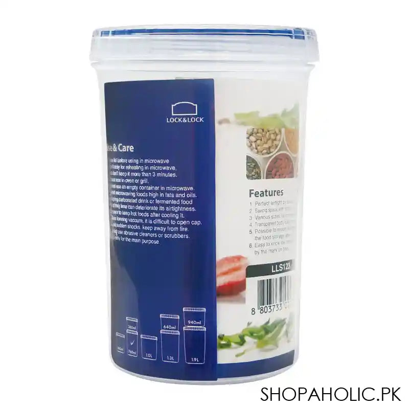 Lock & Lock Air Tight Twist Container, 760ml, LLLLS123 - Image 3