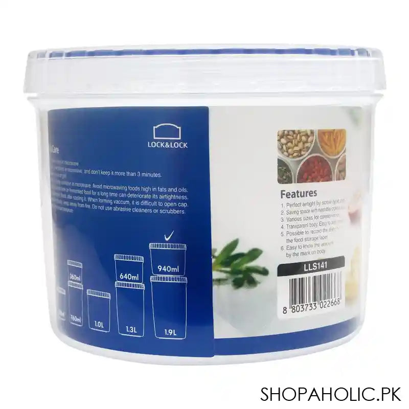 Lock & Lock Air Tight Twist Container, 940ml, LLLLS141 - Image 3