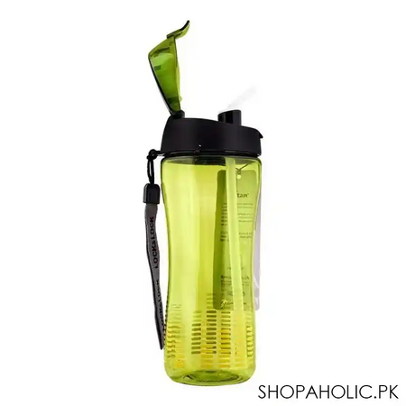 lock & lock bisfree sports bottle, with straw green, 550ml, llabf628g image2