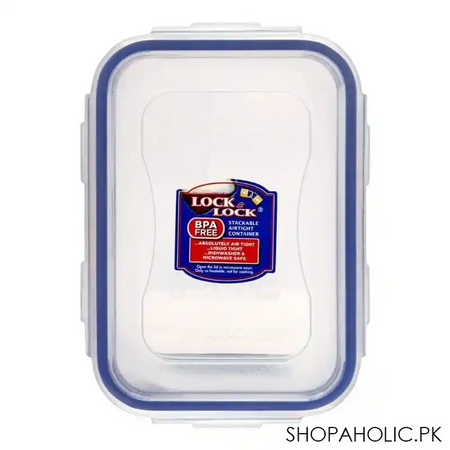 lock & lock rectangular short food container, 800ml, llhpl816 image3