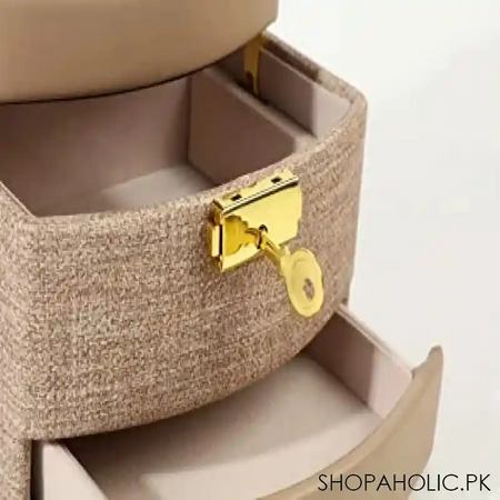 lockable leather jewelry box image5