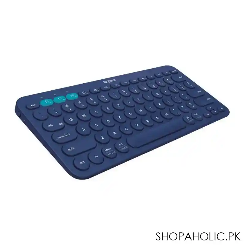 logitech k380 multi device bluetooth wireless keyboard, blue main image