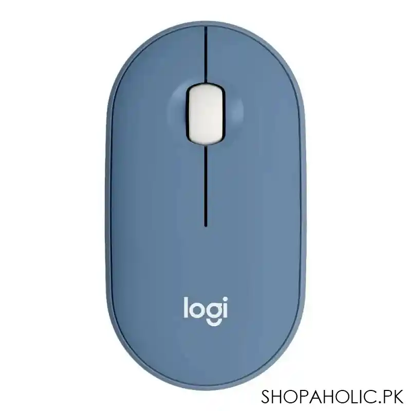 logitech pebble wireless mouse, blue berry, m350 main image