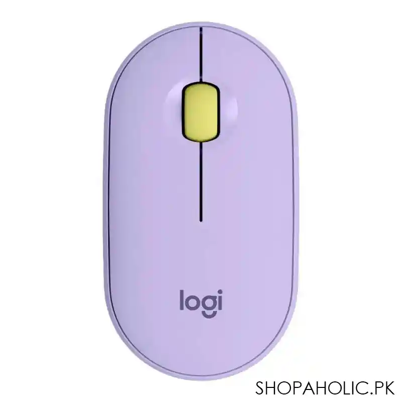 logitech pebble wireless mouse, lavender, m350 main image