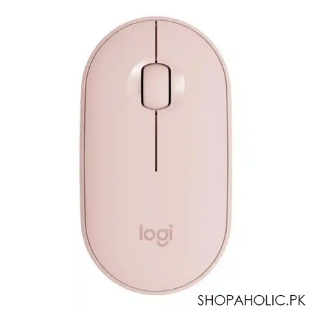 logitech pebble wireless mouse, pink, m350 main image