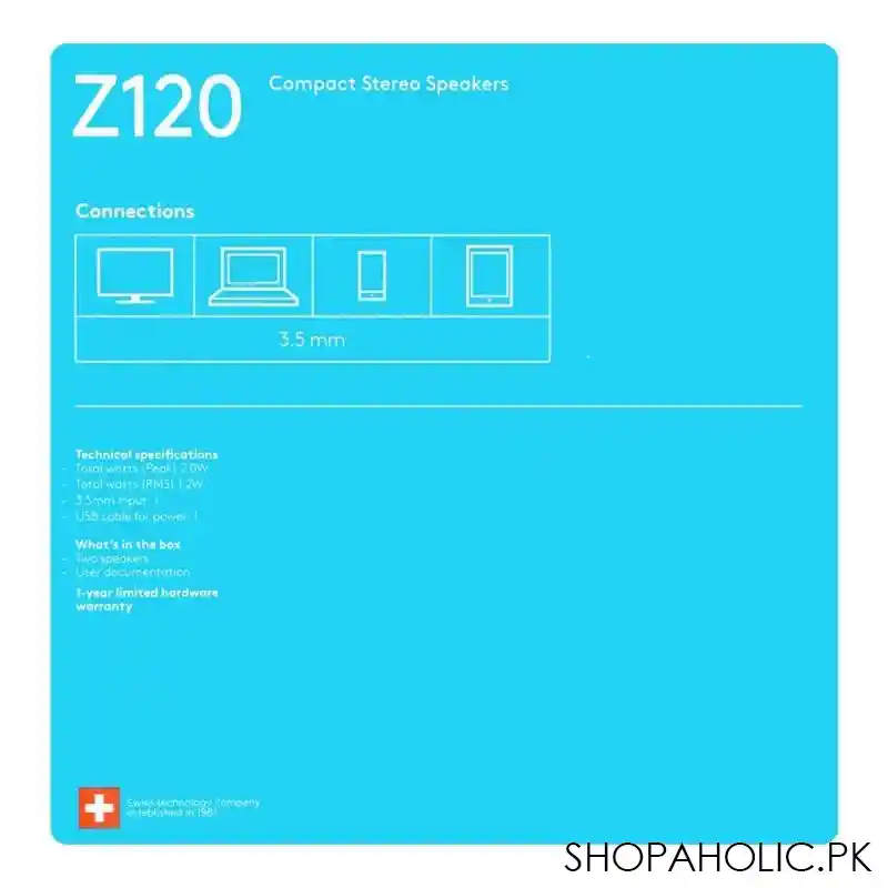 logitech stereo speakers, z 120 image5
