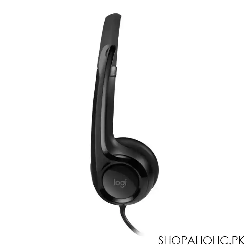 logitech usb computer headset, black, h390, 981 000485 image3