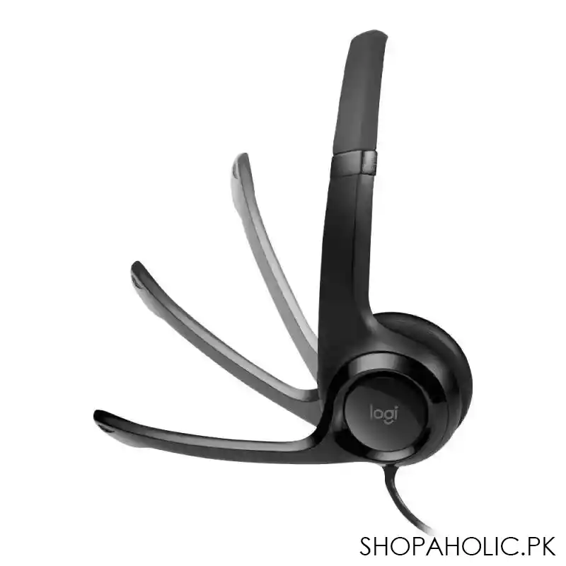 logitech usb computer headset, black, h390, 981 000485 image4