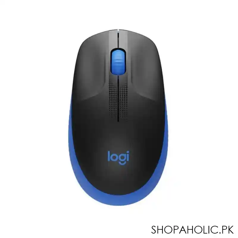 logitech wireless mouse, blue, m190, 910 005914 main image