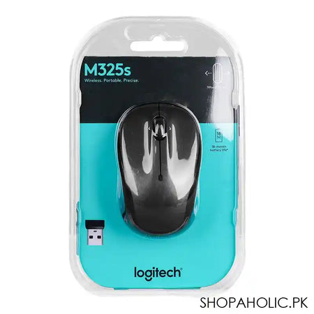 Logitech Wireless, Portable & Precise Mouse, 18M Battery Life, Dark Silver, M325S, 910-006814 - Main Image
