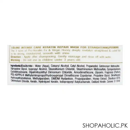 lolane nature keratin repair hair mask, 200g image3