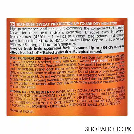 Loreal Men Expert Thermic Resist Anti-Perspirant Deodorant Spray, 300ml - Image 2