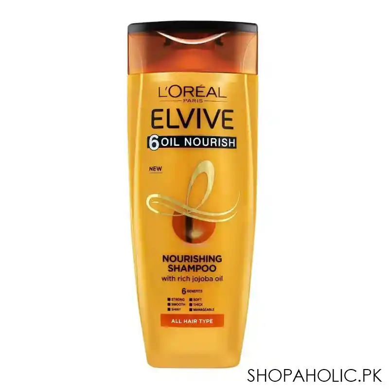 l'oreal paris 6 oil nourish scalp + hair nourishing shampoo, for all hair types, 175ml image2