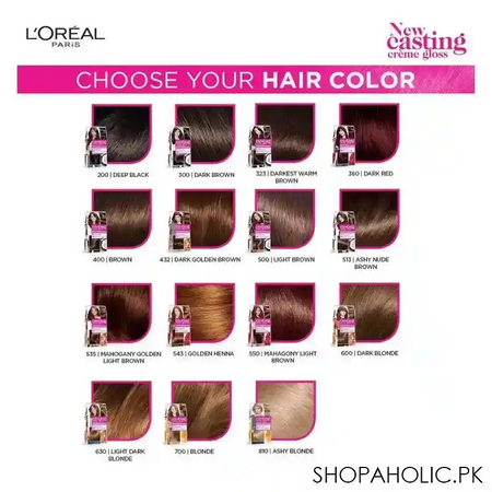 l'oreal paris casting hair color, 535 mahogany golden light brown image5