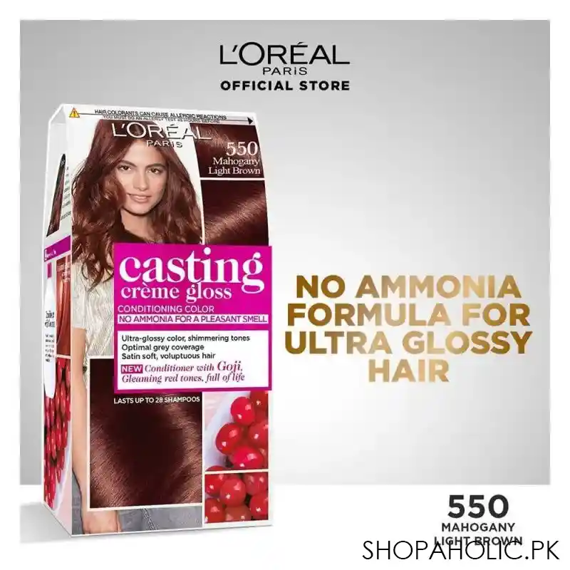 l'oreal paris casting hair color 550, mahogany main image
