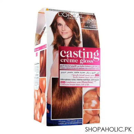 l'oreal paris casting hair color 630, light dark blonde image2