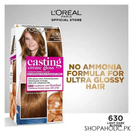l'oreal paris casting hair color 630, light dark blonde main image