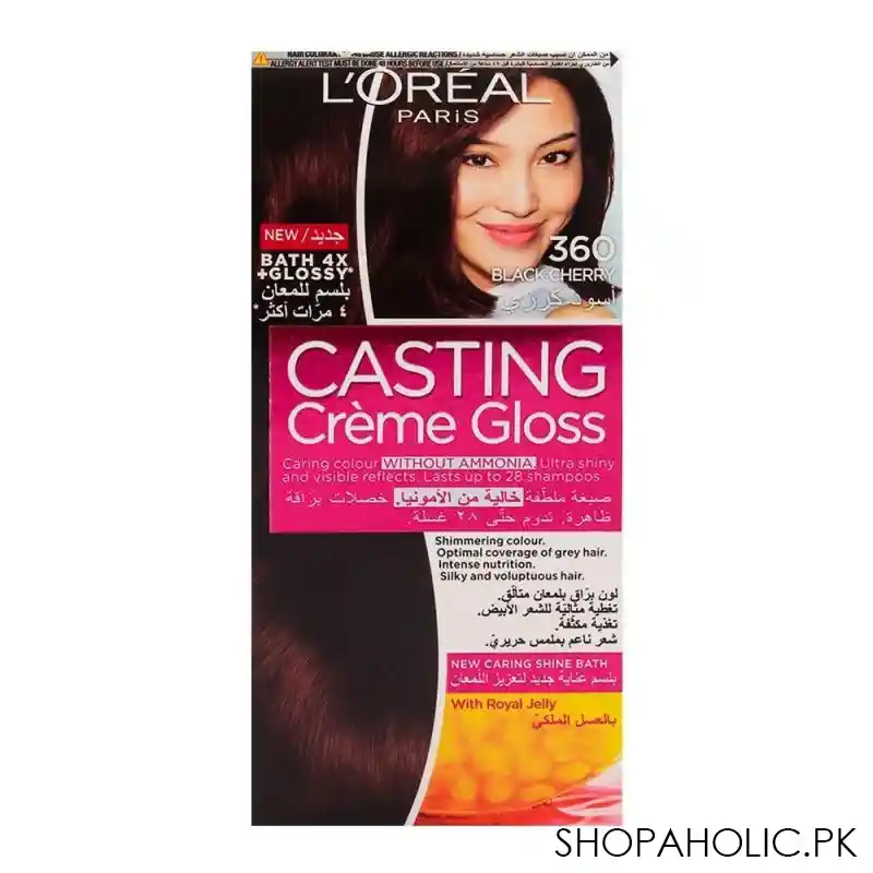 l'oreal paris casting hair color, dark red, 360 image2