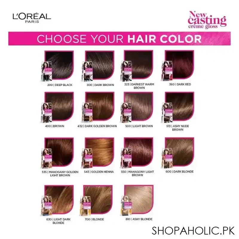 l'oreal paris casting hair color, dark red, 360 image5