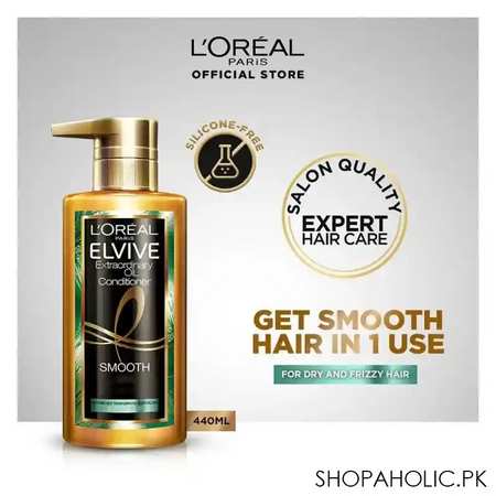 l'oreal paris elvive extraordinary oil conditioner, silicone free, 440ml image7
