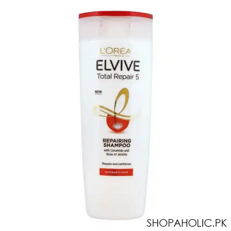 l'oreal paris elvive total repair 5 repairing shampoo, 360ml main image