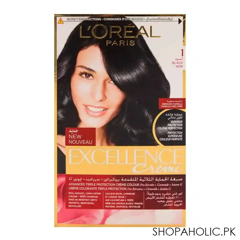 l'oreal paris excellence hair color black 1 image2