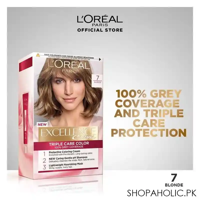 l'oreal paris excellence hair color, blonde 7 main image