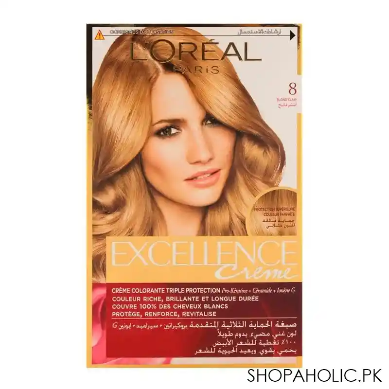 l'oreal paris excellence hair color, light blond 8 image2