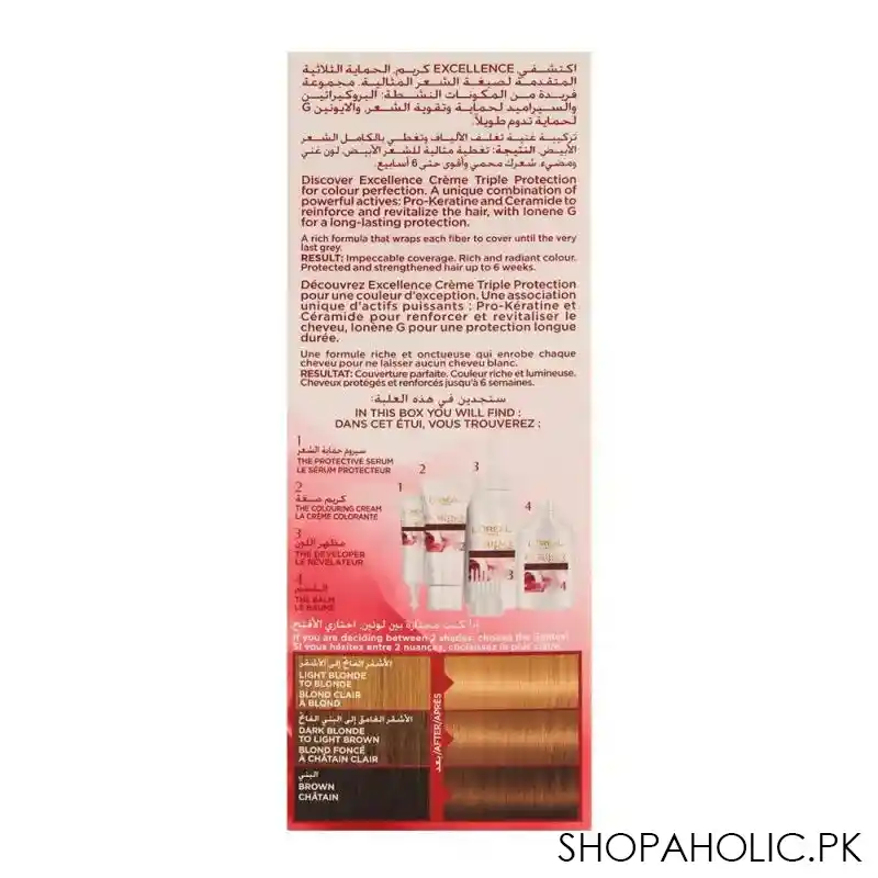 l'oreal paris excellence hair color, light blond 8 image4