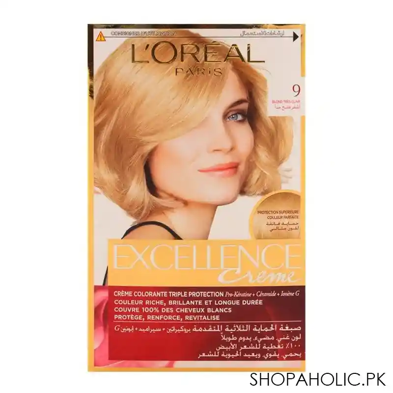 l'oreal paris excellence hair color, very light blond 9 image2