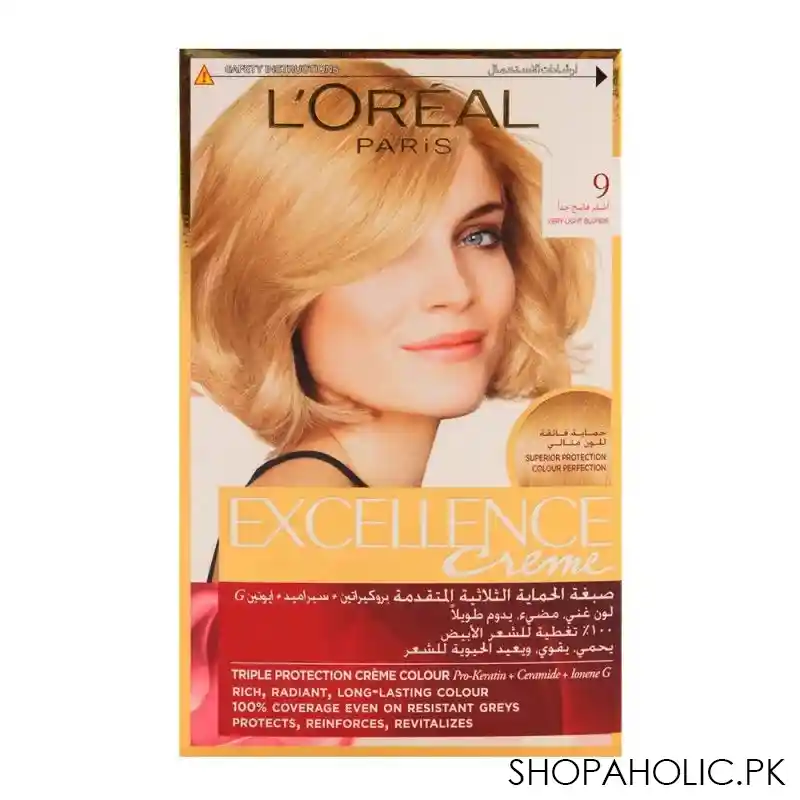 l'oreal paris excellence hair color, very light blond 9 image3