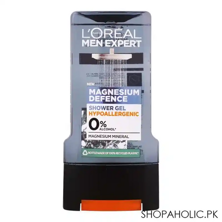 l'oreal paris men expert magnesium defence shower gel, 300ml main image