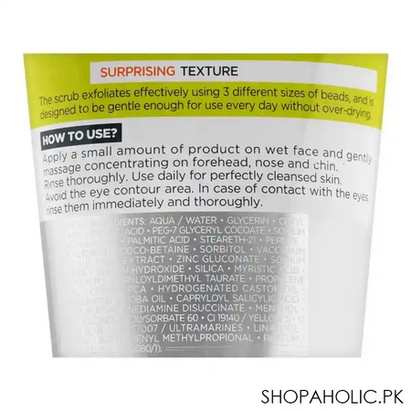 l'oreal paris men expert pure power anti blackhead x2000 beads scrub, 150ml image3