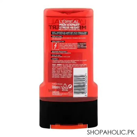 l'oreal paris men expert stress resist body + face + hair shower gel, intense relaxing, 300ml image2